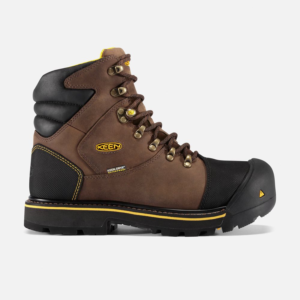 Keen Laarzen Heren Bruin/Zwart - Milwaukee Waterproof (Steel Toe) - 12743-GASO